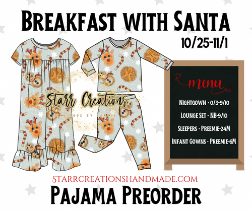 Breakfast with Santa Pajama Preorder